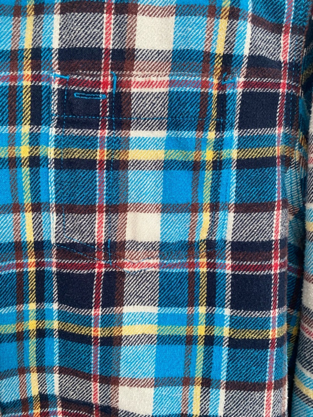 Original Jachs Mfg Co Blue Plaid Flannel Shirt Men’s Large Button Down Gorpcore - Picture 4 of 9